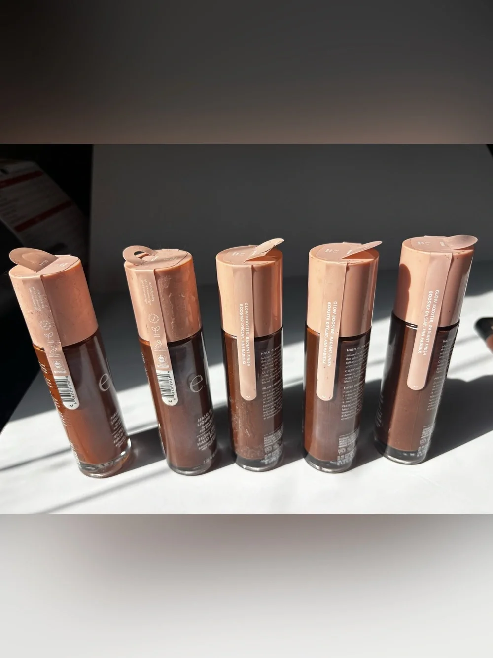 🔥NEW SEALED LOT: 5 Full Size ELF Halo Glow Liquid Foundations Shades 8/8.5/63